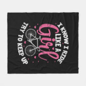 Ich weiß, ich fahre wie ein Mädchen, versuche, den Fleecedecke (Vorderseite (Horizontal))