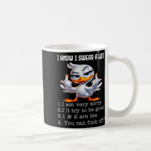 Ich weiß, ich schwöre viel, es tut mir sehr leid, kaffeetasse