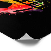 Ich weiß, ich spiele wie ein Mädchen Fußball bunt Poster (Ecke)