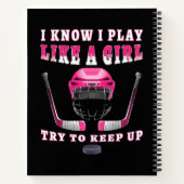 Ich weiß, ich spiele wie ein Mädchen, versuche Hoc Notizblock (Rückseite)