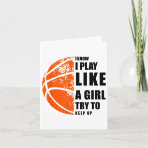 Ich weiß, ich spiele wie ein Mädchen versuchen, Sk Karte