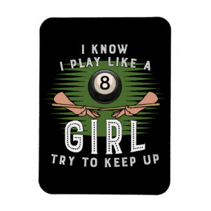 Ich weiß, ich spiele wie ein Mädchen, versucht mit Magnet