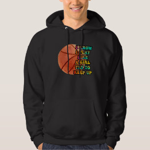Ich weiß, ich spiele wie ein Mädchen. Versucht Sch Hoodie