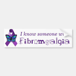 Ich weiß jemand mit Fibromyalgia-Autoaufkleber Autoaufkleber