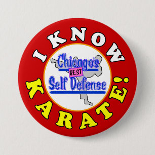"ICH WEISS KARATE!" Larry Appleton Perfect Strange Button