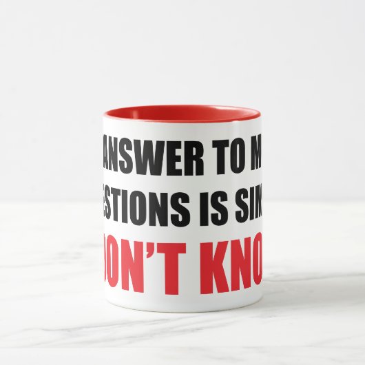 ICH WEISS KEINE COMBO-TASSE TASSE (Zentrum)