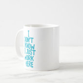 "Ich weiß nicht.." Funny Office Co-Worker Kaffeetasse (Vorderseite Links)
