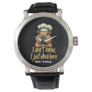 Ich weiß nicht, ich arbeite nur hier Lustiger Arbe Armbanduhr