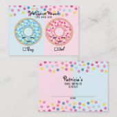 Ich weiß nicht, ob Geschlecht offen ist Visitenkarte (Vorne/Hinten)