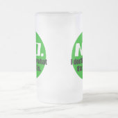 Ich weiß nicht, was dieser Felsen ist (grün) Mattglas Bierglas (Mittel)