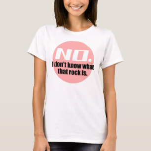 Ich weiß nicht, was dieser Felsen ist (Pink) T-Shirt