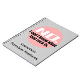 Ich weiß nicht, was dieser Felsen ist (rosa) Notizblock (Linke Seite)