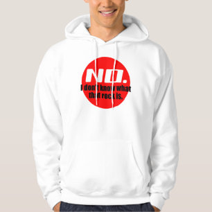 Ich weiß nicht, was dieser Felsen ist (rot) Hoodie