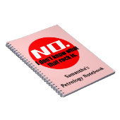 Ich weiß nicht, was dieser Felsen ist (rot) Notizblock (Rechte Seite)