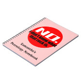 Ich weiß nicht, was dieser Felsen ist (rot) Notizblock (Linke Seite)