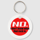 Ich weiß nicht, was dieser Felsen ist (rot) Schlüsselanhänger (Vorderseite)