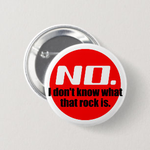 Ich weiß nicht, was dieser Stein ist (Rot) Button