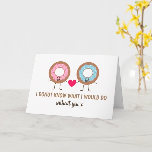 Ich weiß nicht, was ich ohne dich machen würde, Sü Karte (Gelbe Blume)