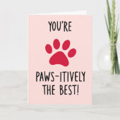 "Ich weiß nicht, was ich ohne dich tun würde"-Kart Karte (Vorderseite)