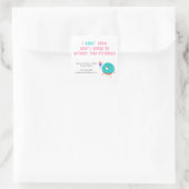 Ich weiß nicht, was ich ohne Ihre Empfehlung tun w Quadratischer Aufkleber (Tasche)