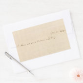 Ich weiß nicht, was morgen bringen wird rechteckiger aufkleber (Umschlag)