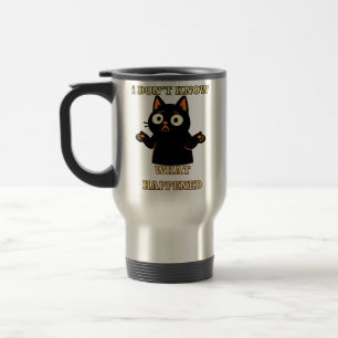 Ich weiß nicht, was passiert ist - Lustiges Katzen Reisebecher