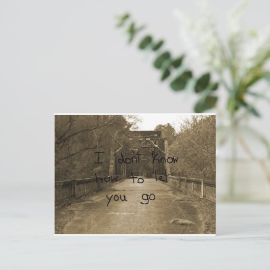 Ich weiß nicht, wie ich dir lass machen soll. postkarte (Stehend Vorderseite)