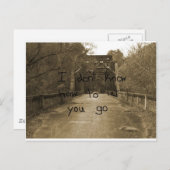 Ich weiß nicht, wie ich dir lass machen soll. postkarte (Vorne/Hinten)