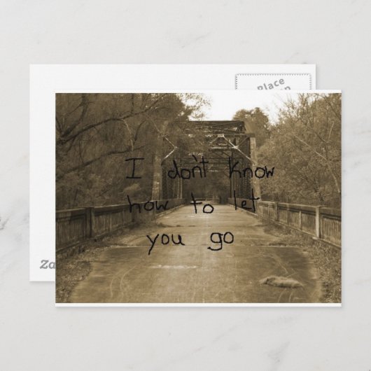 Ich weiß nicht, wie ich dir lass machen soll. postkarte (Vorne/Hinten)