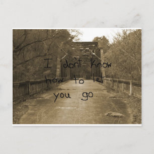 Ich weiß nicht, wie ich dir lass machen soll. postkarte