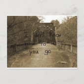 Ich weiß nicht, wie ich dir lass machen soll. postkarte (Vorderseite)