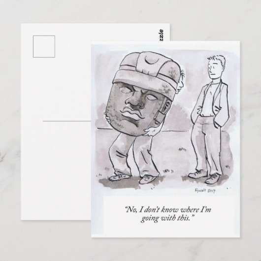 Ich weiß nicht, wo ich damit hingehe postkarte (Vorne/Hinten)