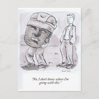 Ich weiß nicht, wo ich damit hingehe postkarte