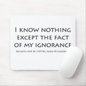 "Ich weiß nichts exept…." Mousepad (Mit Mouse)