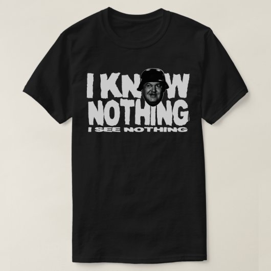 ICH WEISS NICHTS T-Shirt (Design vorne)