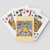 Ich weiß, warum das Huhn die Straße überquerte Spielkarten (Rückseite)