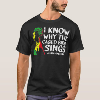 Ich weiß, warum der gekämmte Vogel Cool afrikanisc T-Shirt