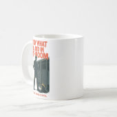 Ich weiß, was du im Bad zu Weihnachten getan hast Kaffeetasse (Vorderseite Links)