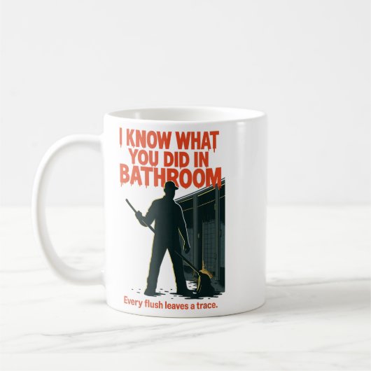 Ich weiß, was du im Bad zu Weihnachten getan hast Kaffeetasse (Links)