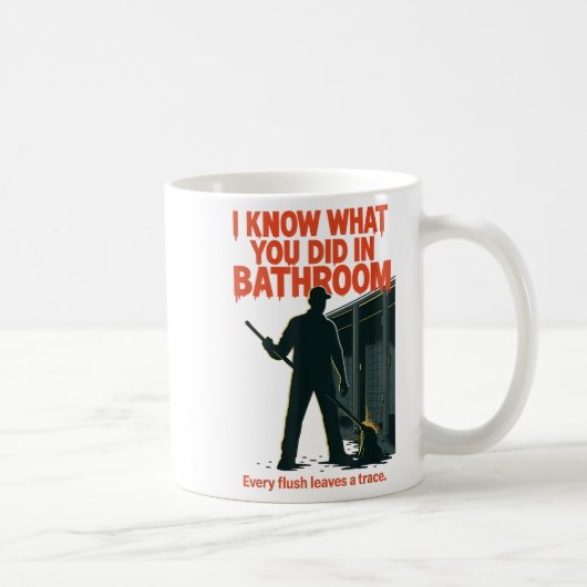 Ich weiß, was du im Bad zu Weihnachten getan hast Kaffeetasse (Rechts)