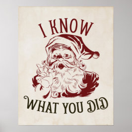 Ich weiß, was du Weihnachten getan hast Poster