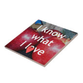 "Ich weiß, was ich Liebe" - Design mit Apple-Thema Fliese (Seite)
