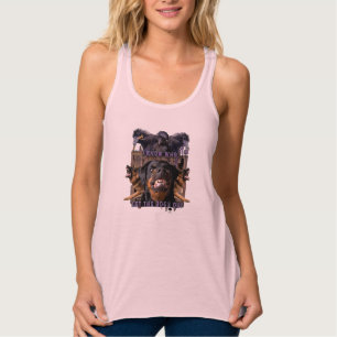 Ich weiß, wem die Hunde heraus ließ! Tank Top