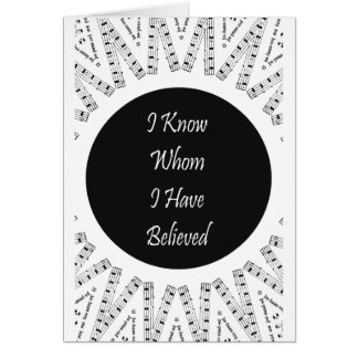 Ich weiß, wem habe ich geglaubt