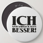 Ich weiß wirklich alles besser! Button (Vorne & Hinten)