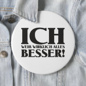 Ich weiß wirklich alles besser! Button (Beispiel)