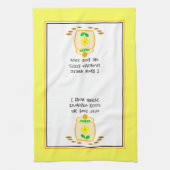 Ich weiß, wo Oma das Gute behalte Geschirrtuch (Vertikal)