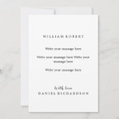 Ich weiß, wo Sie wohnen Funny card für New Zuhause Einladung (Rückseite)