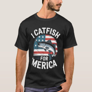 Ich welsche für 'Merica Patriotisches Welsfischen  T-Shirt
