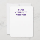 ICH WENDE EINEN GEBURTSTAG EINLADUNG KAWAII (Rückseite)